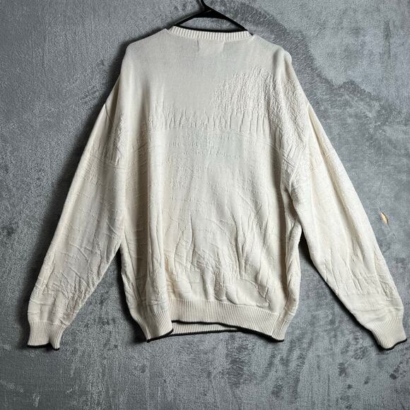 Vintage Embroidered Deer Duck Sweater Hunting Cabincore Grandpacore XL Cozy - Picture 4 of 5